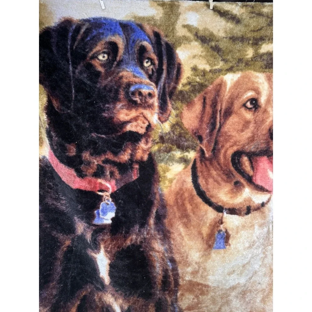 Thick Fleece Blanket Artist Killen Northwest Co. Throw A Good Pair Dogs 48
